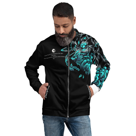 Ancestral Wolf Spirit Bomber Jacket