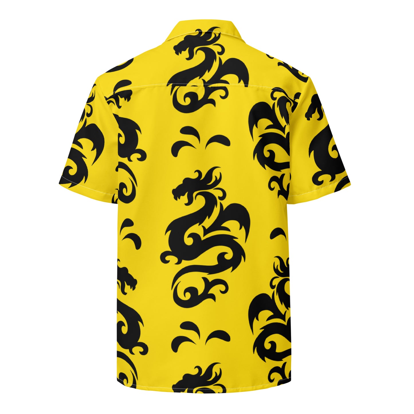 Yellow Dragon button shirt