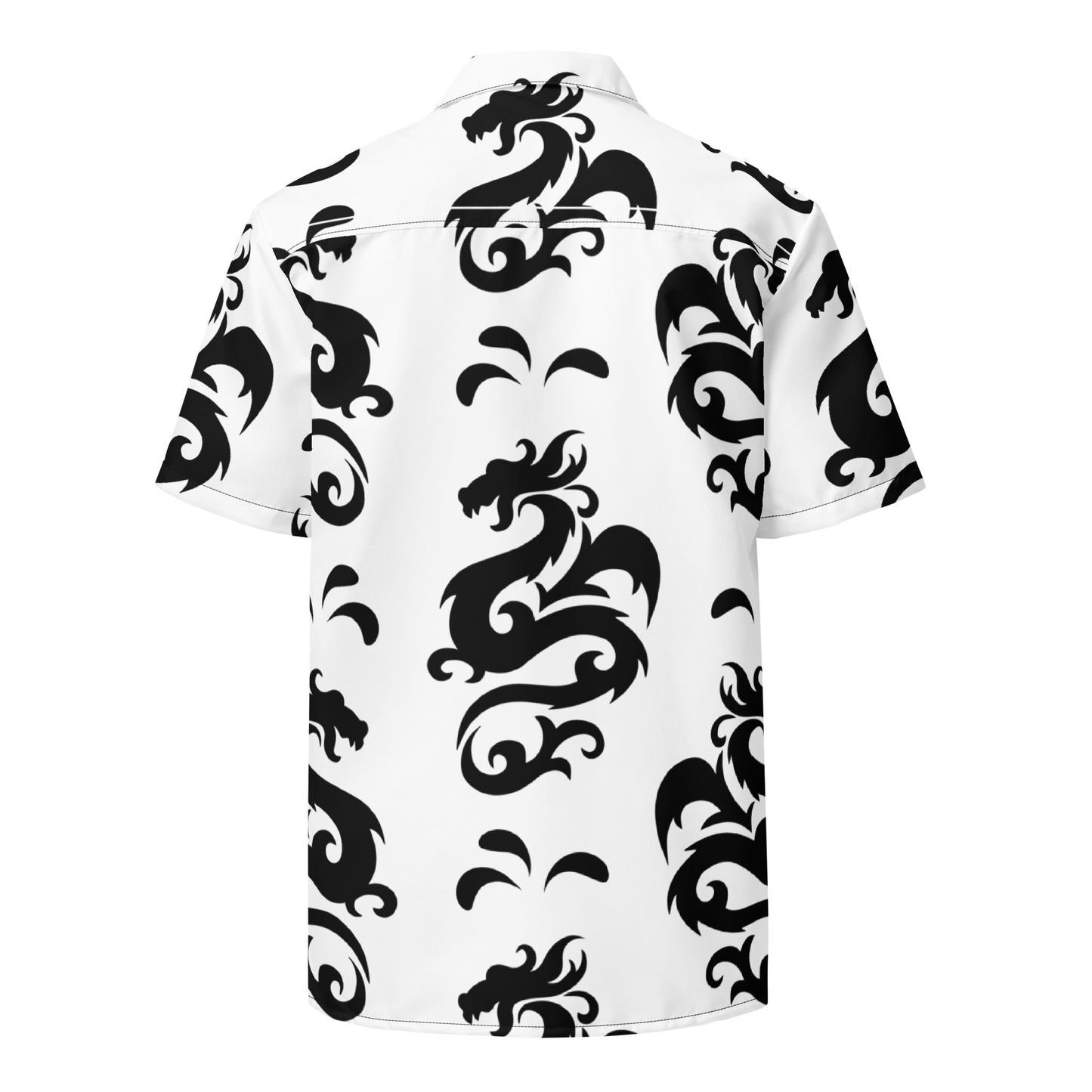 White Dragon button shirt