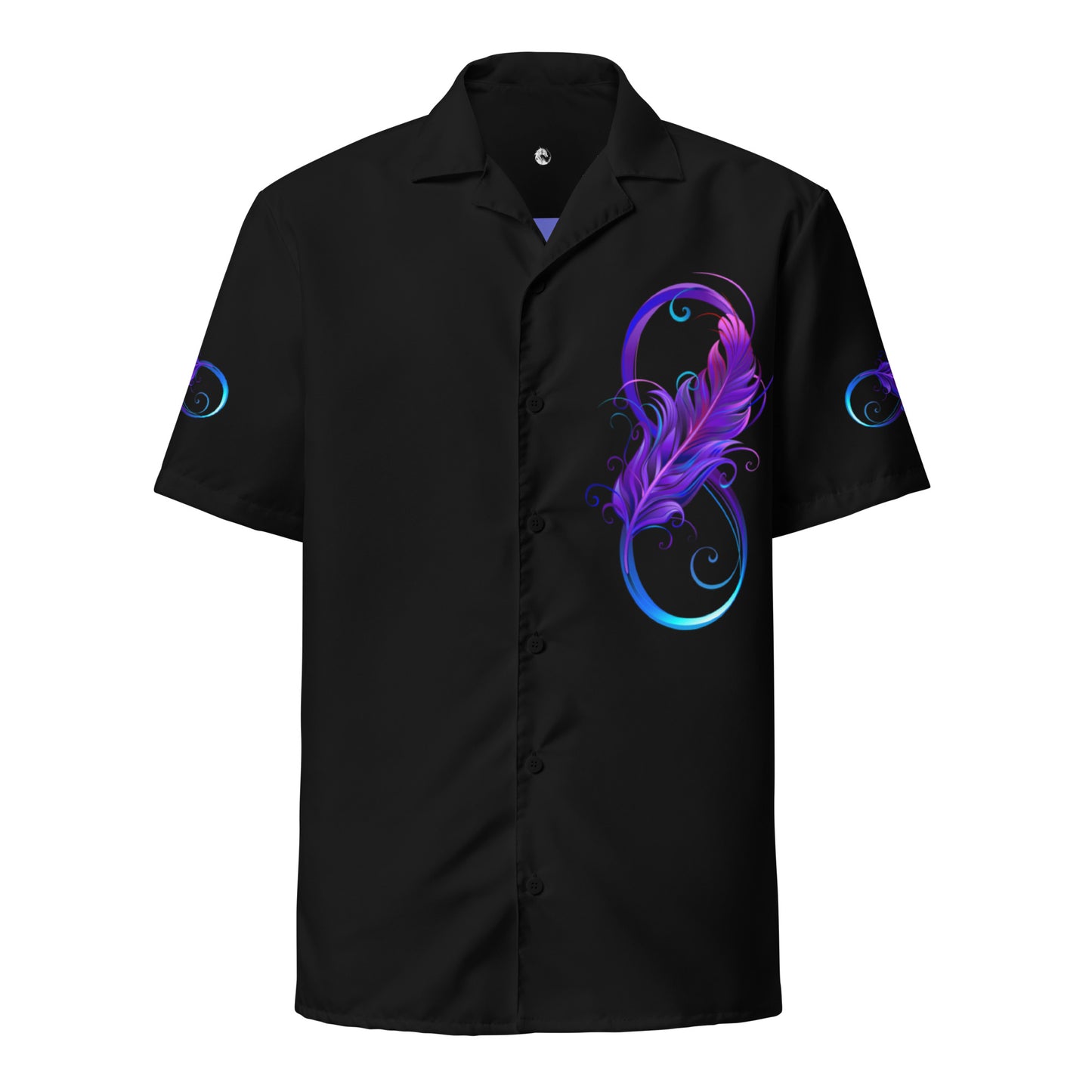 Violet Infinity button shirt