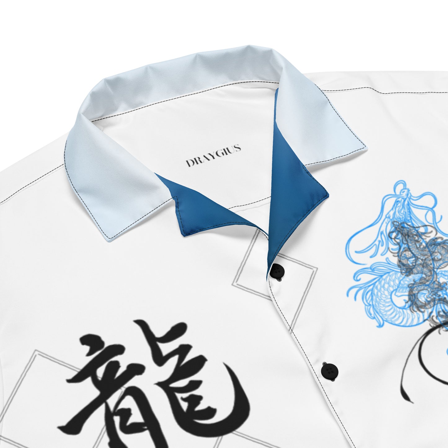 Azure Dragon button shirt