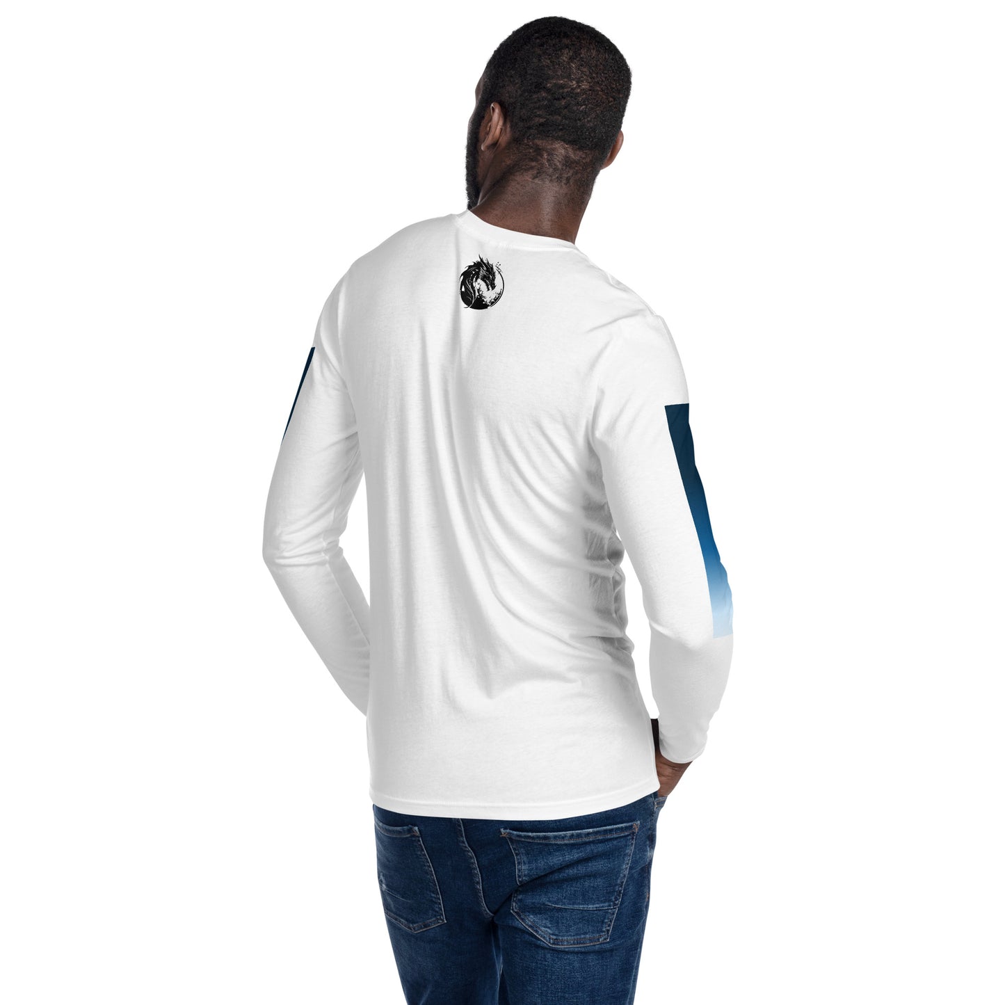 Azure Dragon Long Sleeve Fitted Shirt