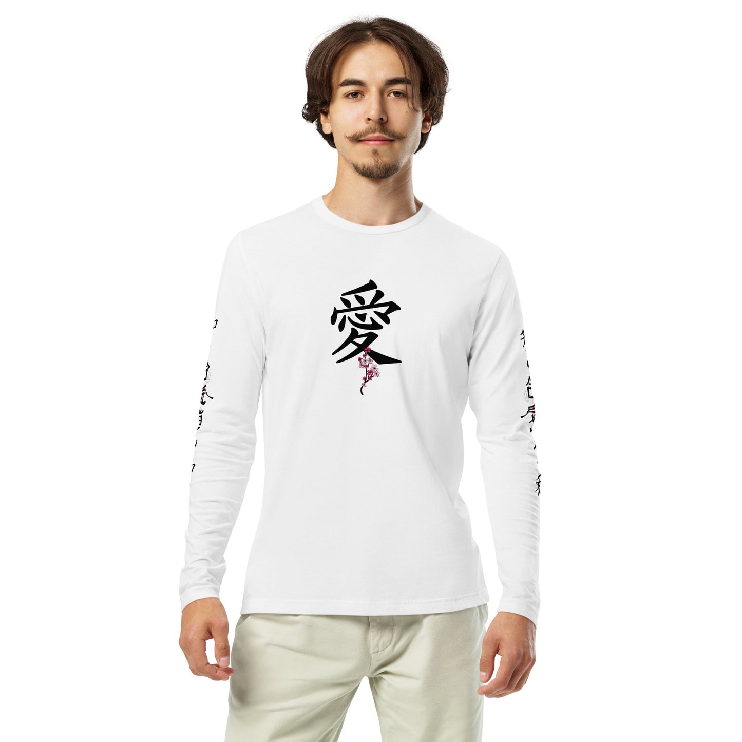 Sakura Long Sleeve Fitted Crew