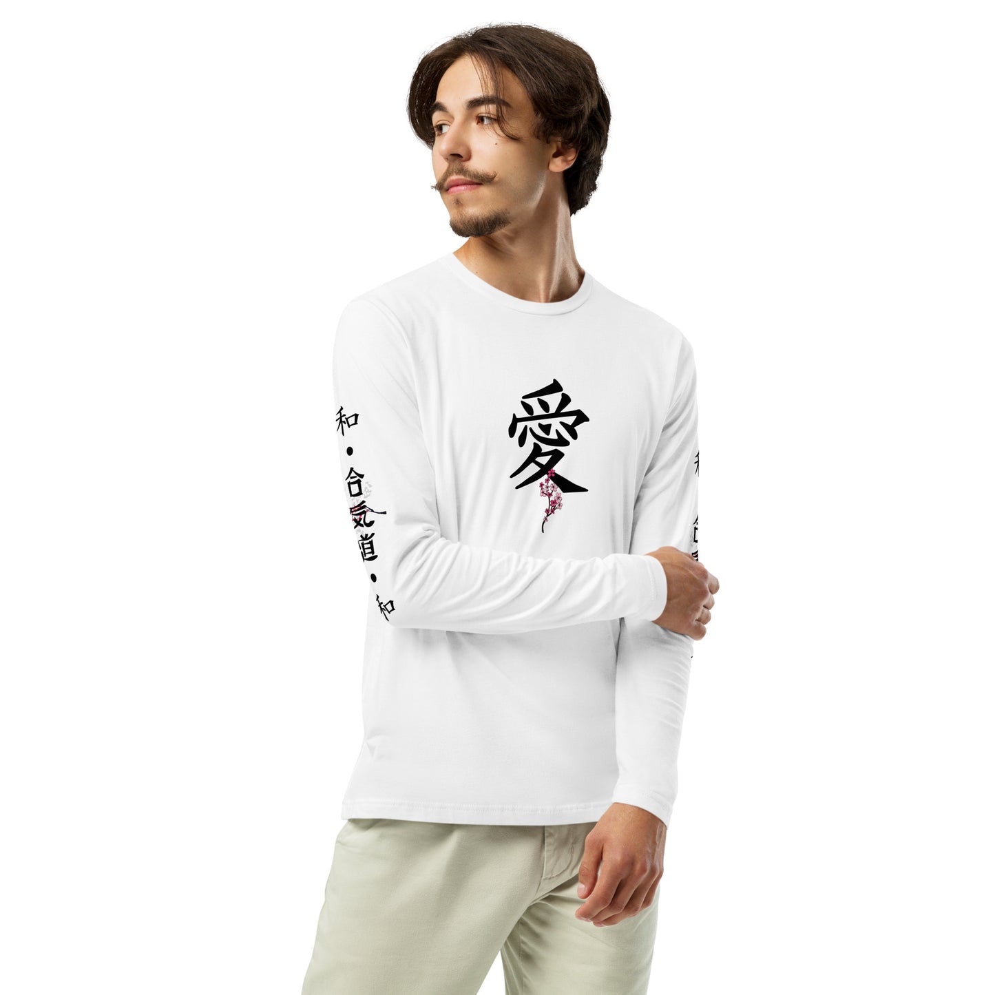 Sakura Long Sleeve Fitted Crew