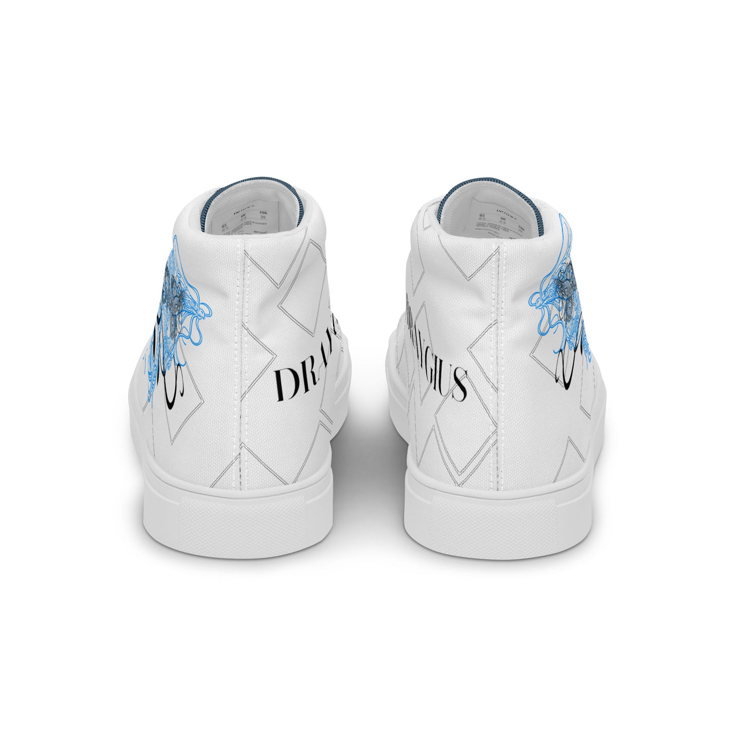 Azure Dragon high top shoes