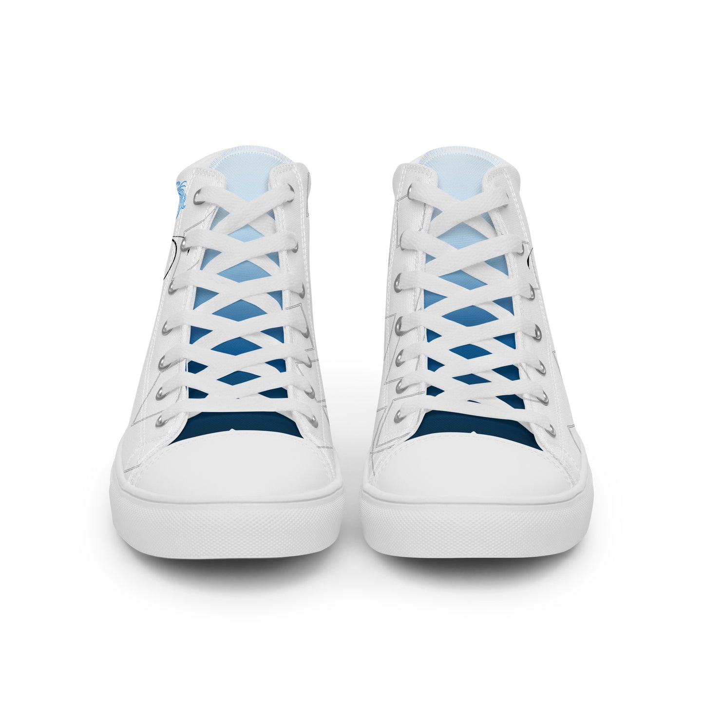 Azure Dragon high top shoes