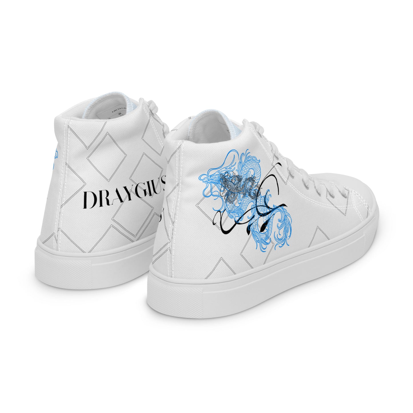 Azure Dragon high top shoes