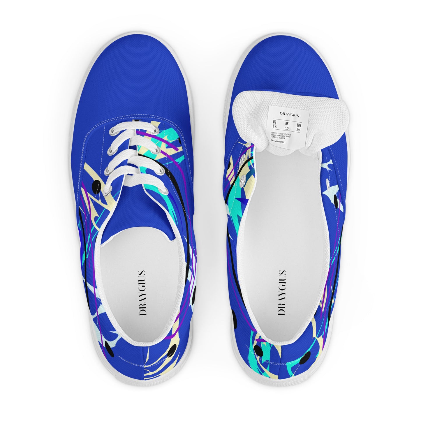 Abstract Lightning Men’s low tops