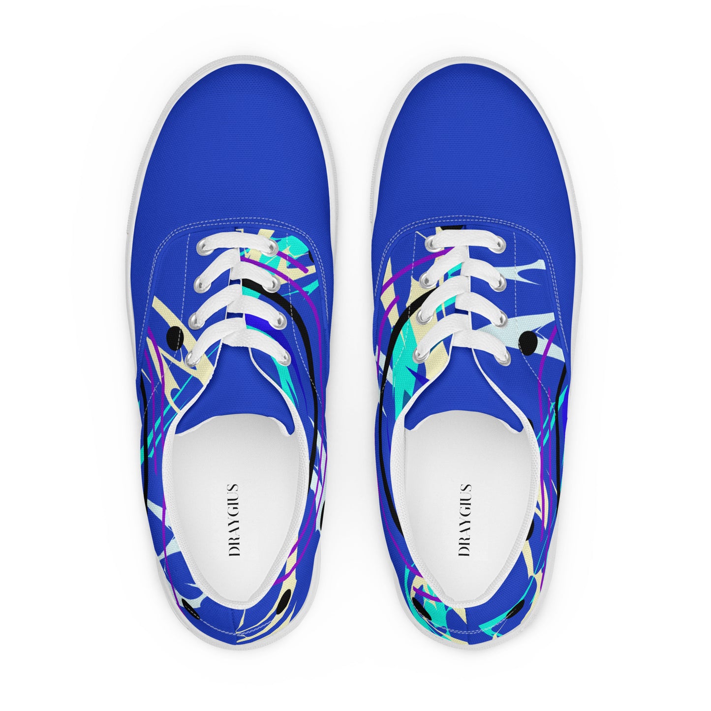 Abstract Lightning Men’s low tops