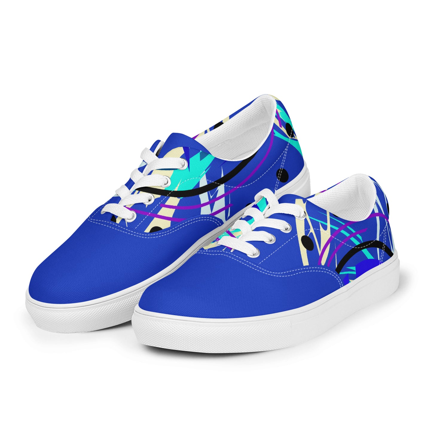 Abstract Lightning Men’s low tops