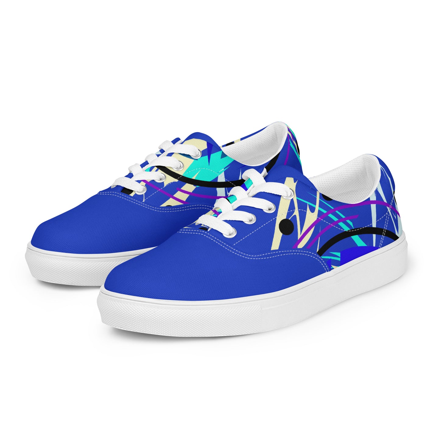 Abstract Lightning Men’s low tops