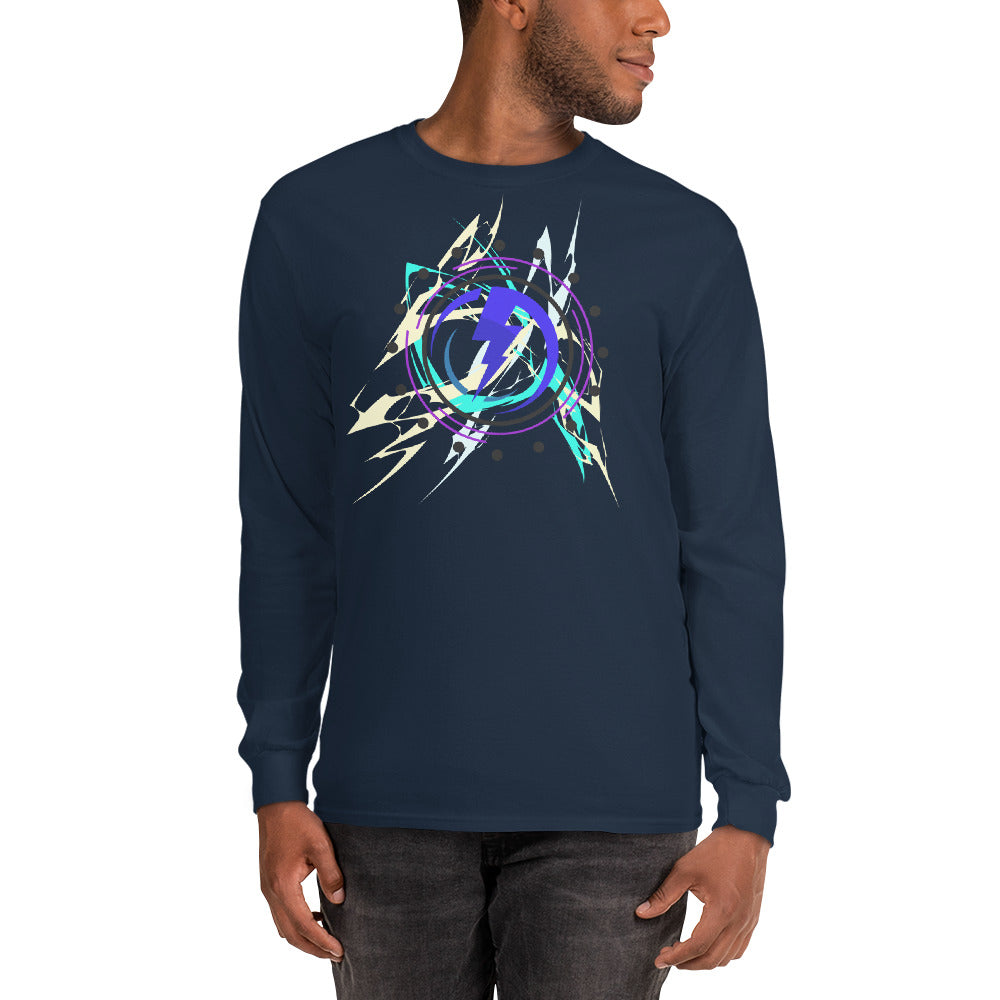 Abstract Lightning Long Sleeve Shirt