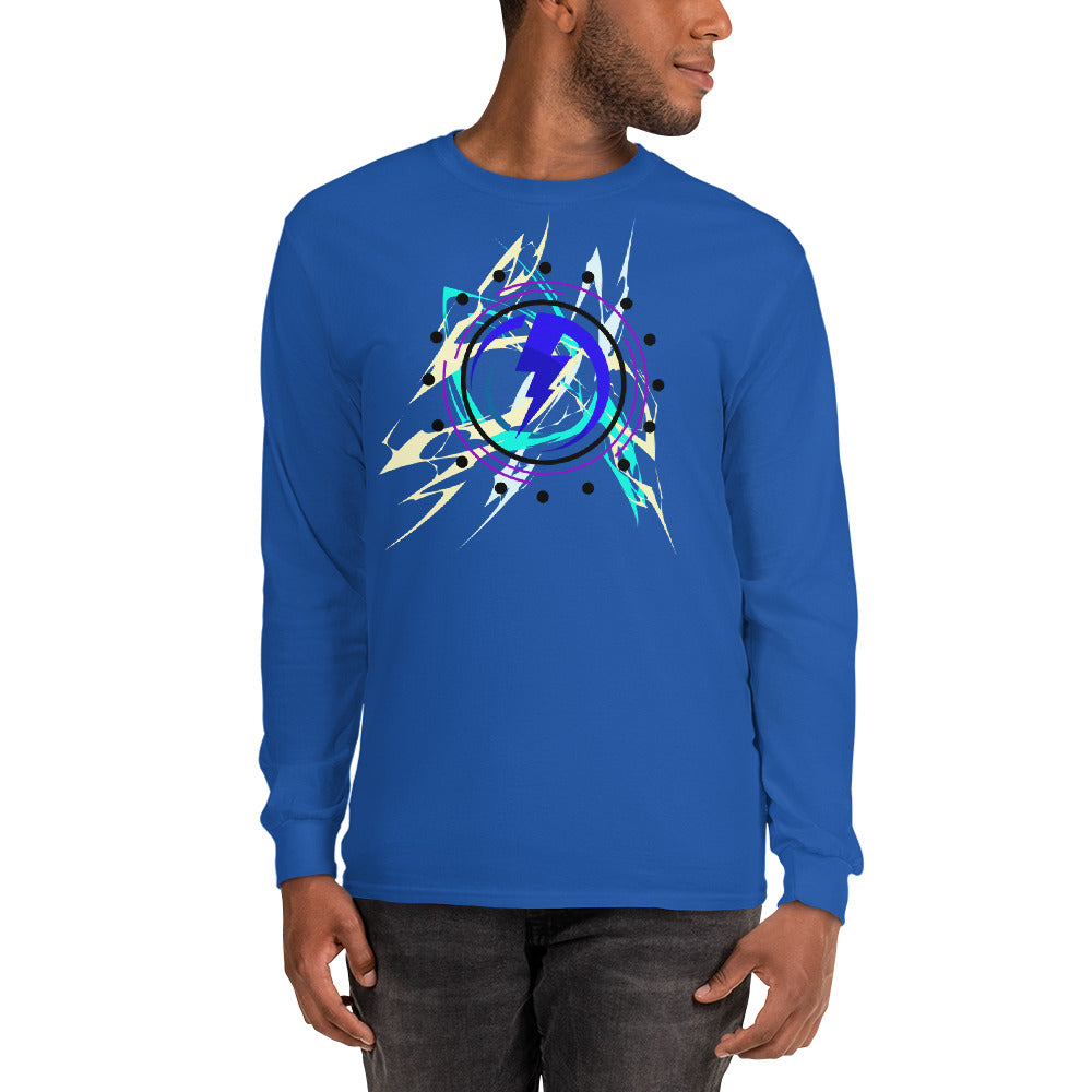 Abstract Lightning Long Sleeve Shirt