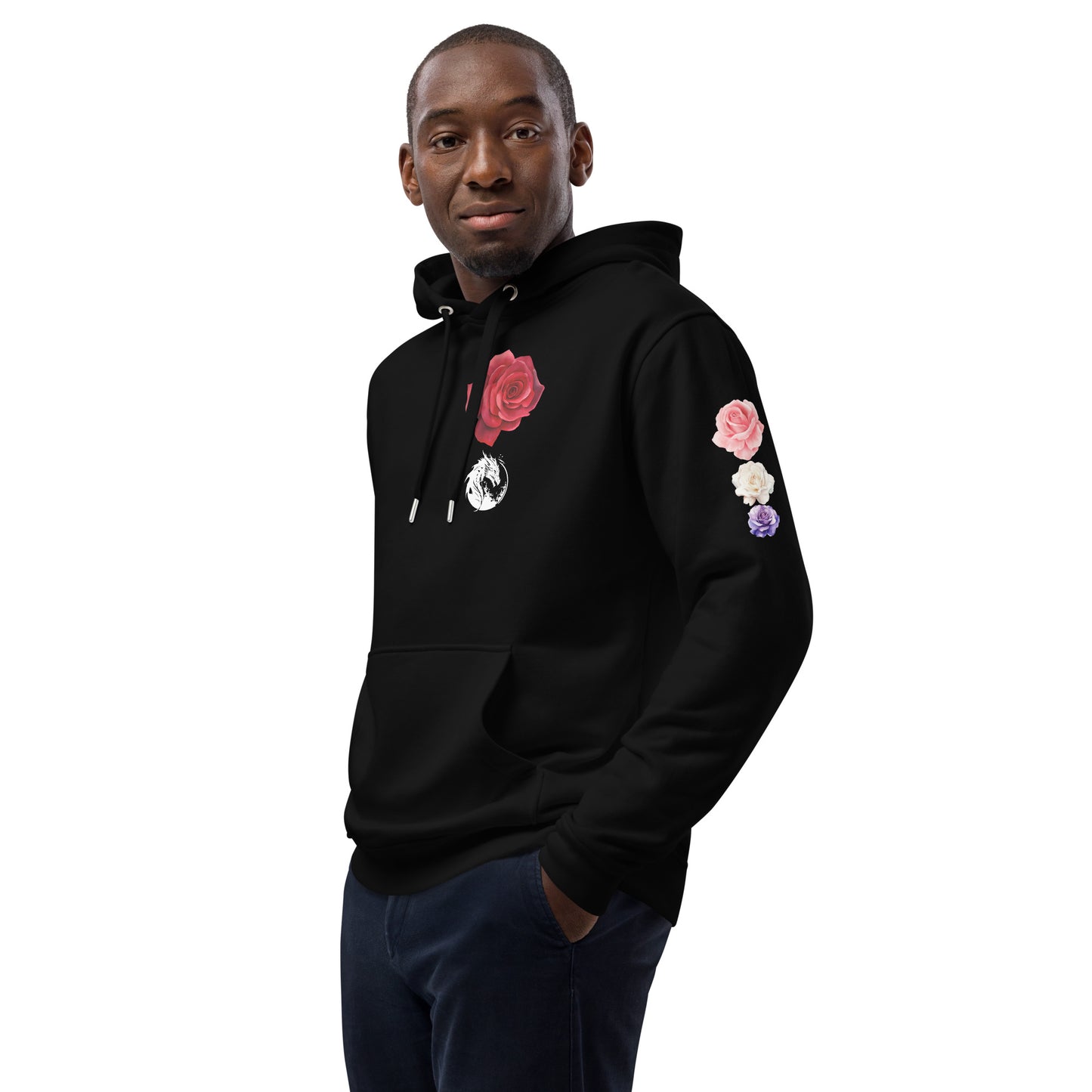 Dragon Rose Logo Premium eco hoodie