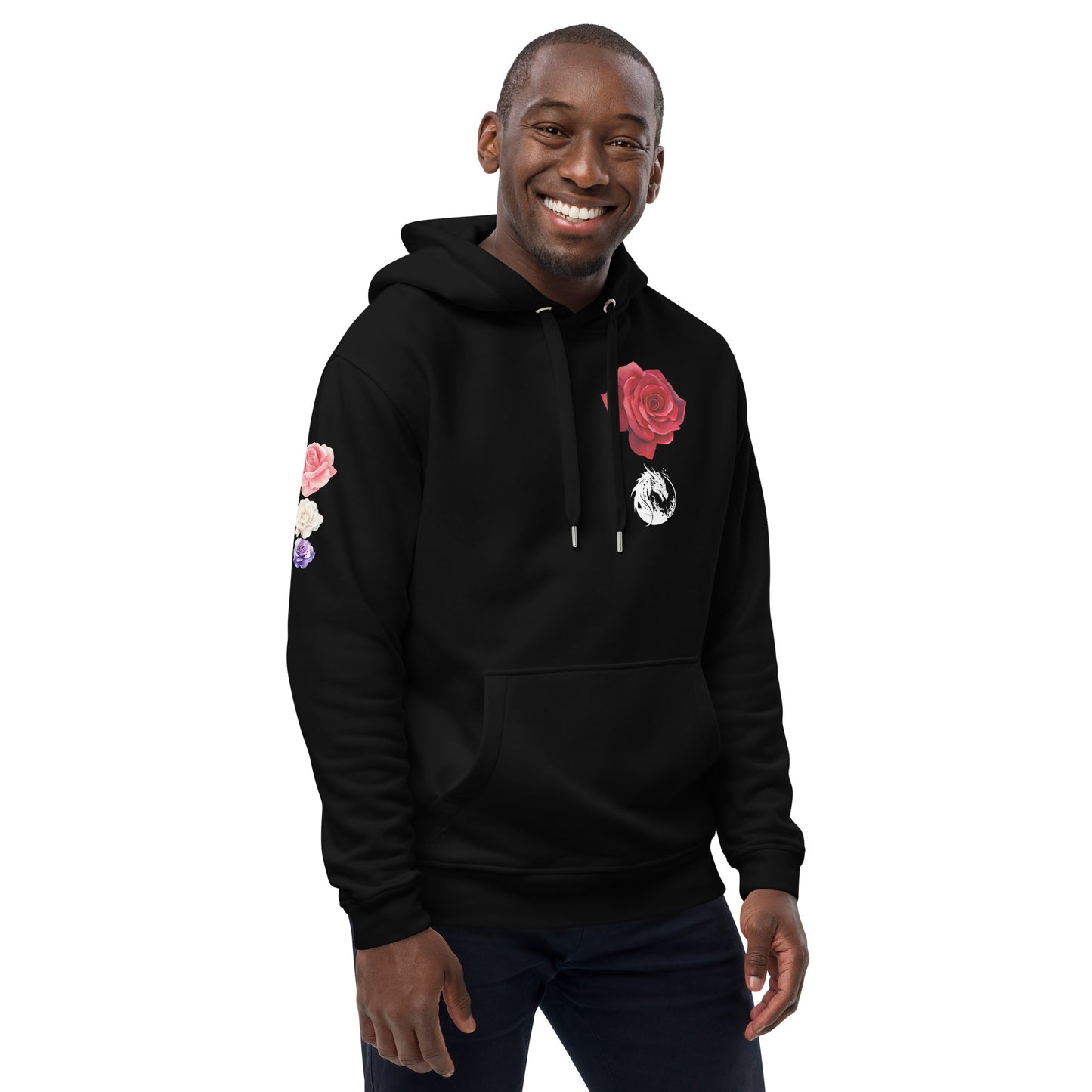 Dragon Rose Logo Premium eco hoodie