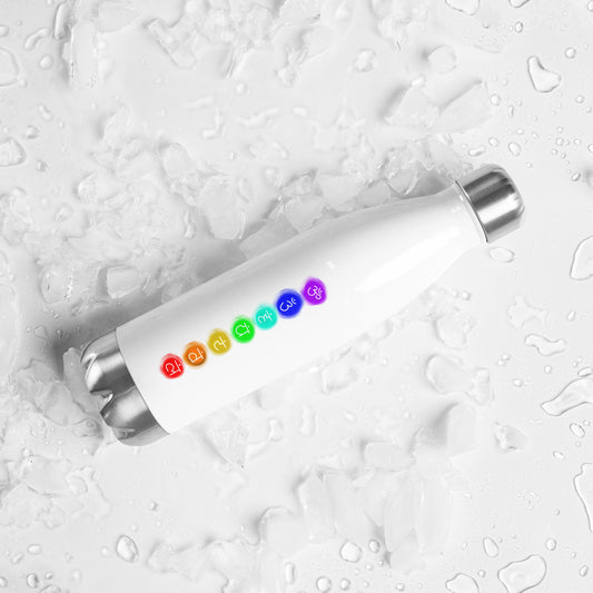 Stainless steel water bottle Chakra print