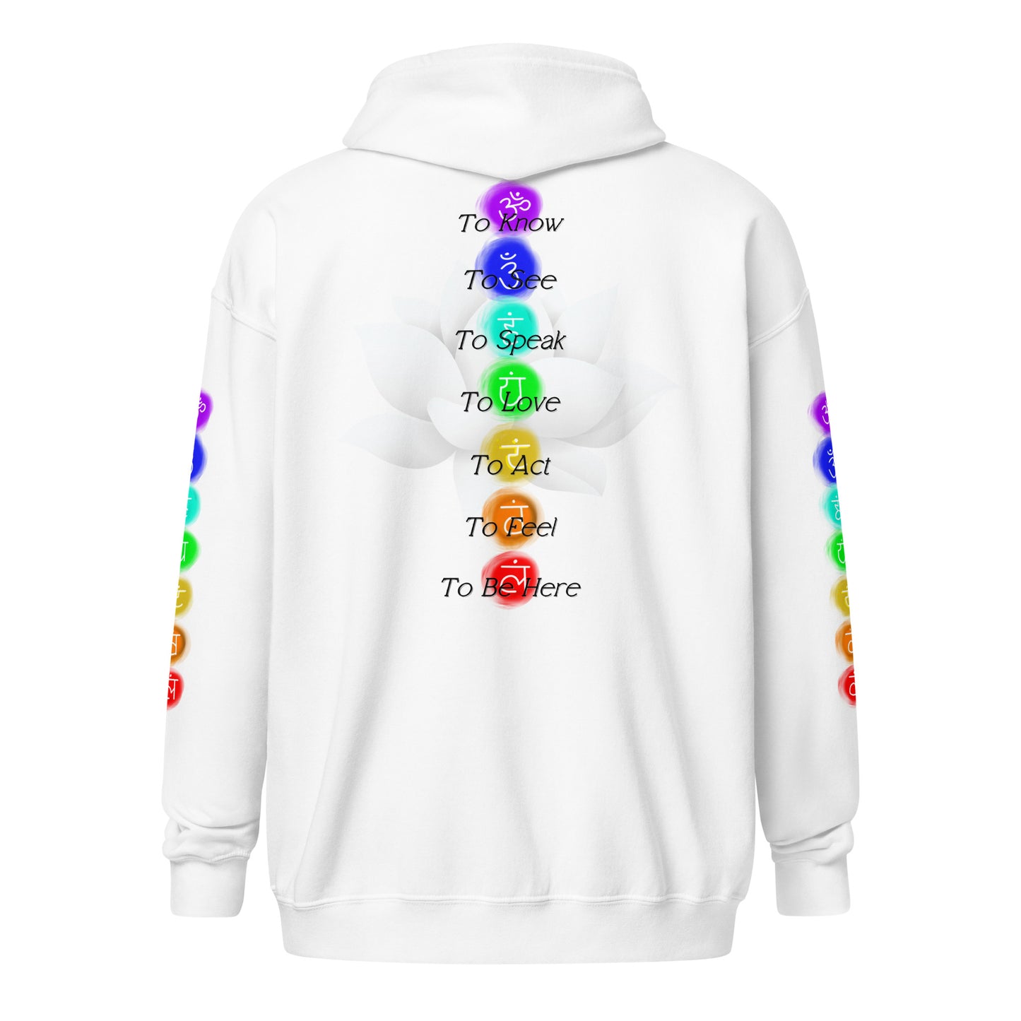 Chakra zip hoodie