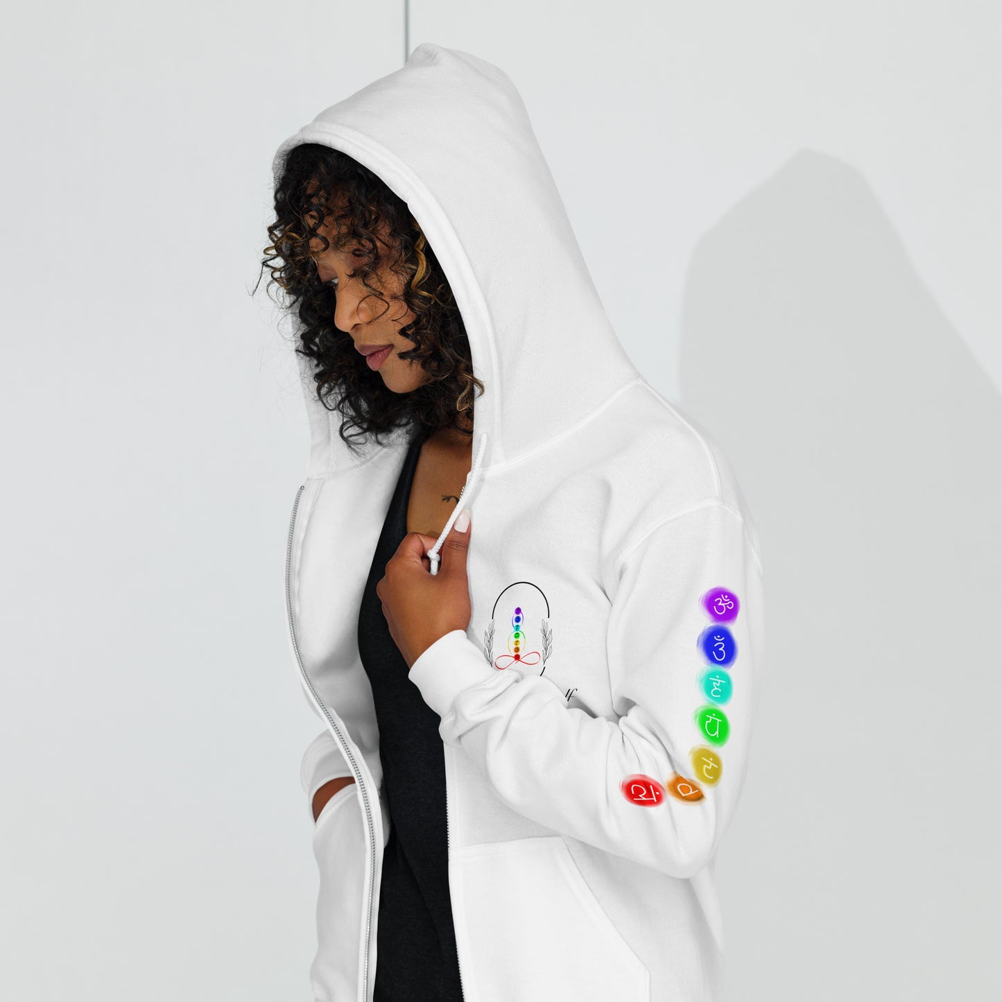 Chakra zip hoodie