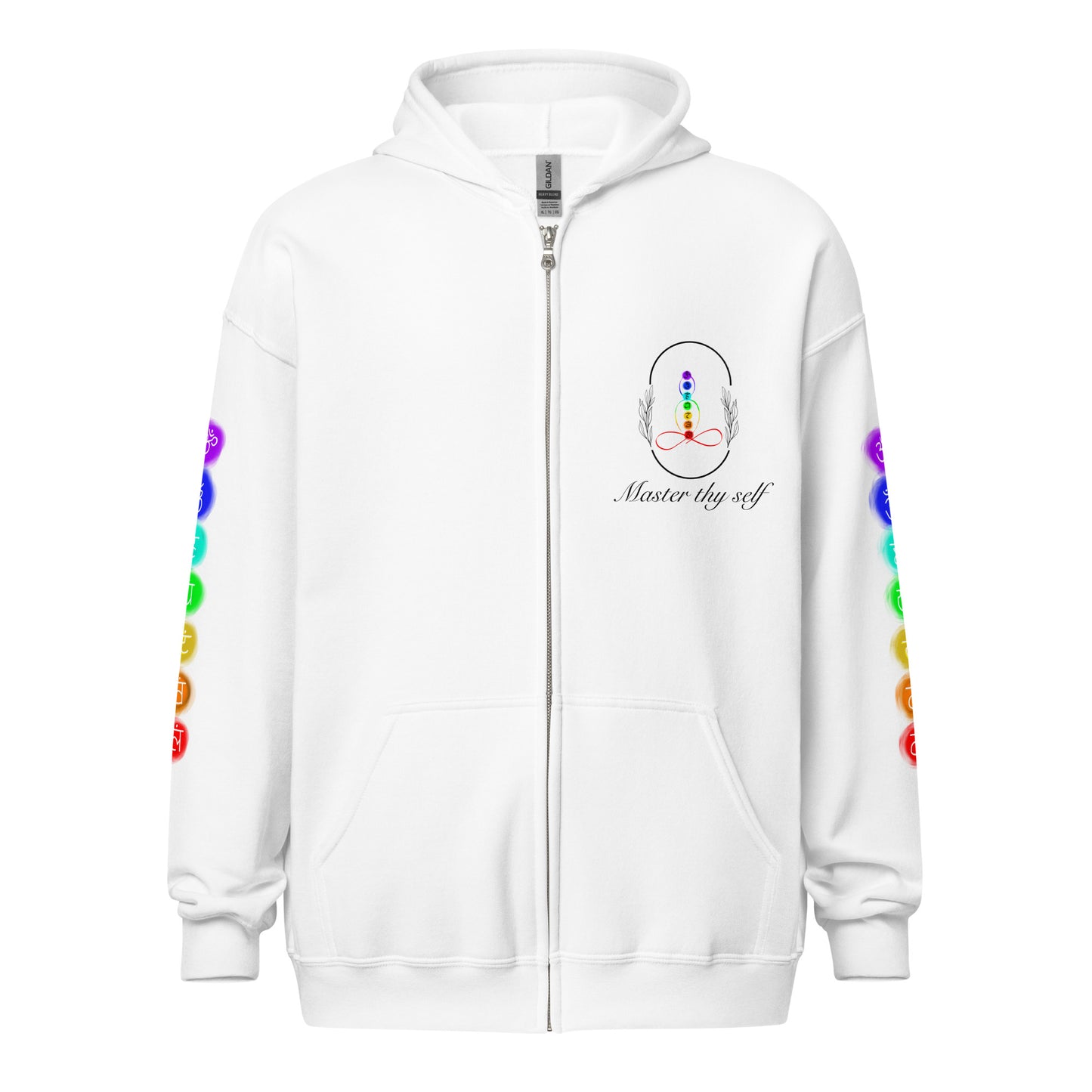 Chakra zip hoodie