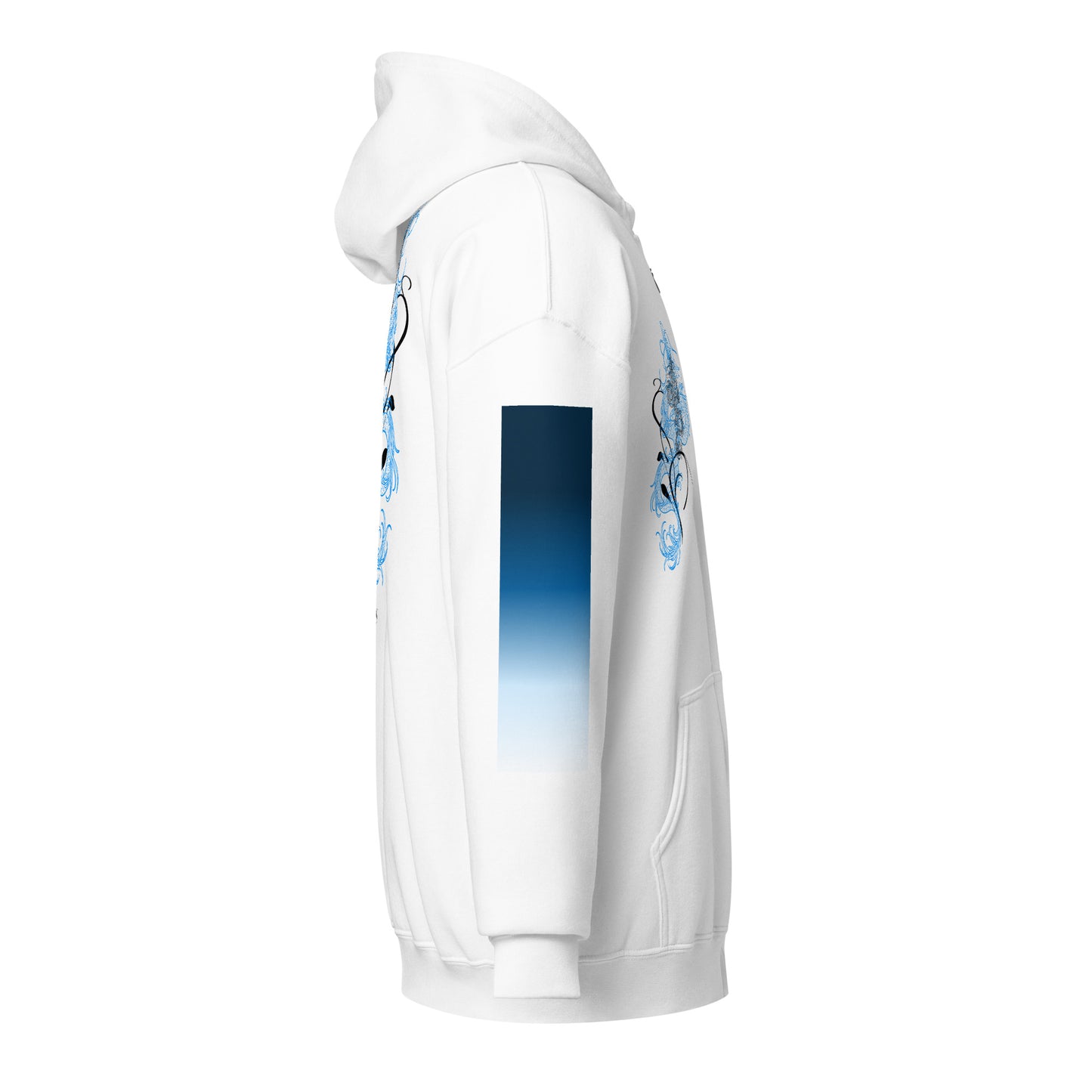 Azure Dragon heavy zip hoodie