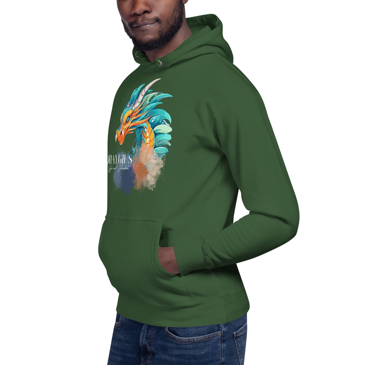 Color Smoke Dragon Hoodie