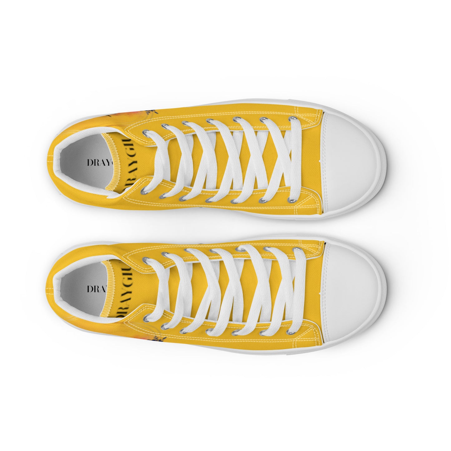 Floral Yellow high tops (women's)